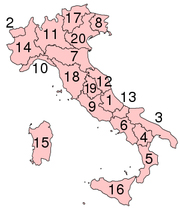 Administrativna podjela Italije na regije