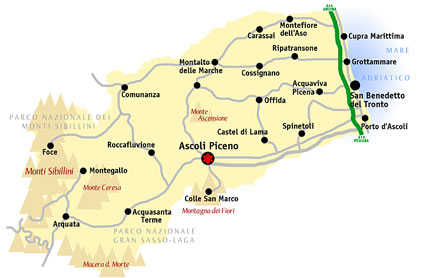 Mappa del Territorio Ascolano