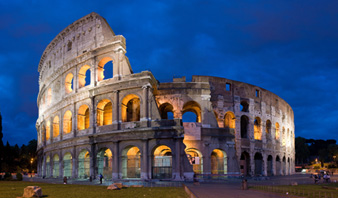 The Colosseum in Rome, built ca. 70 – 80 AD, is considered one of the greatest works of Roman architecture and engineering