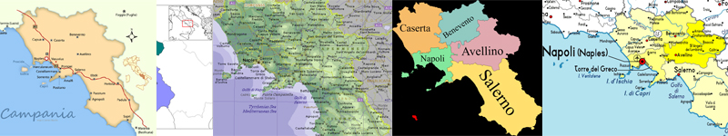 Campania Maps and Interesting Travel Destinations
