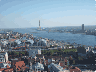 View of Riga from 61 meters