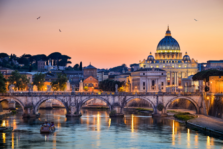 Vista della cupola di San Pietro Vista della cupola di San Pietro