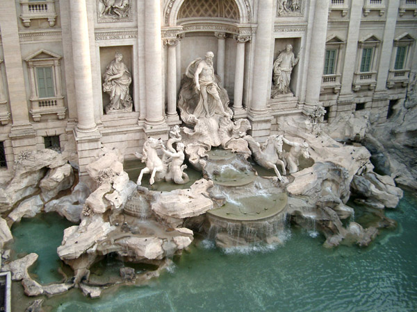 The Trevi Fountain in Rome, Italy